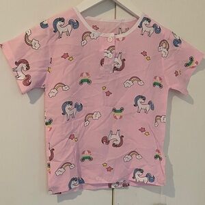 Pink Unicorn Kids Shirt